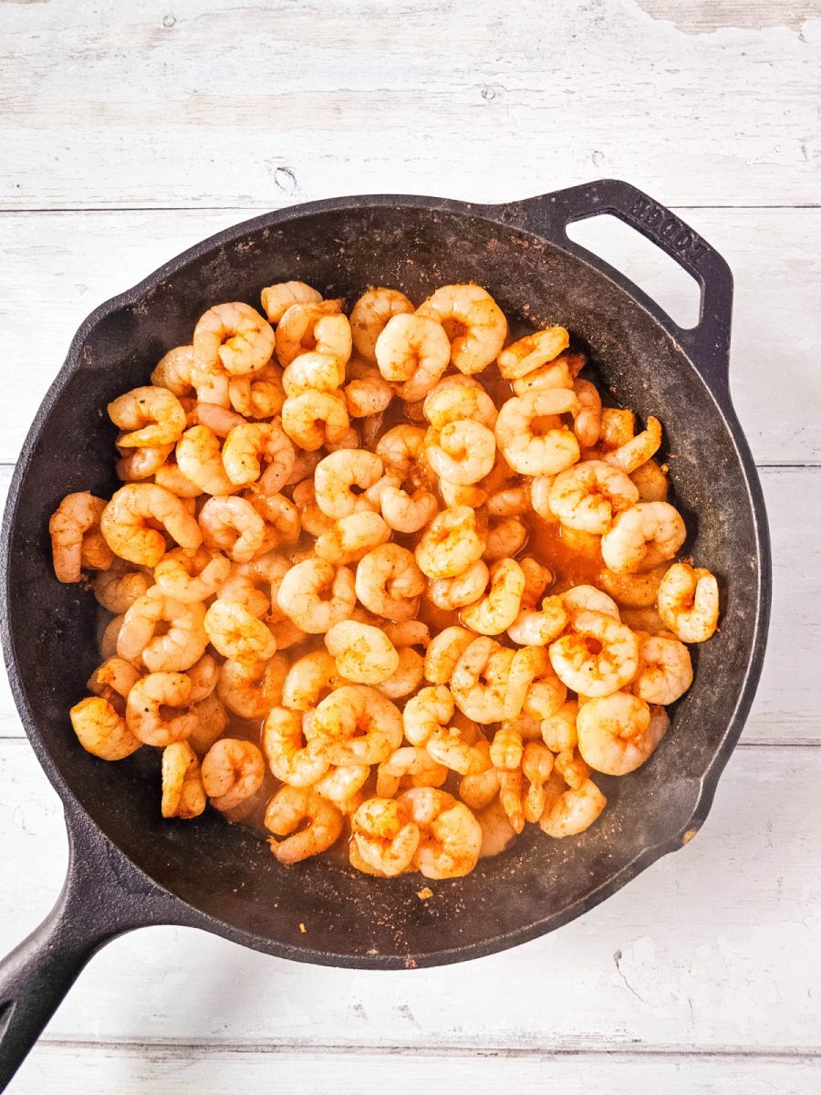 cooked spicy shrimp