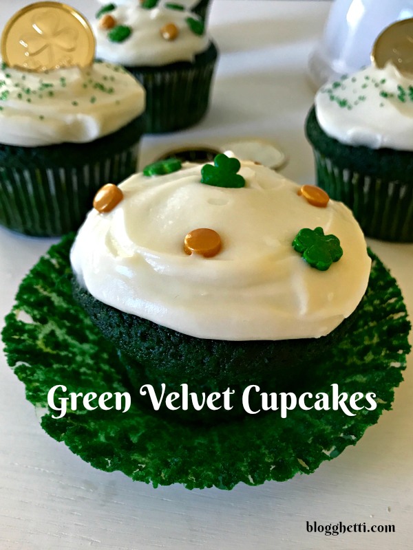 A green twist on the the classic red velvet, these Green Velvet Cupcakes with a homemade cream cheese frosting are perfect for your St. Patrick's Day celebrations. The cupcakes are made from scratch with a no-fail cake recipe. 