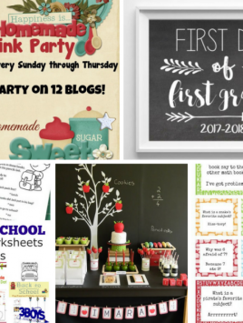 This week’s party is all about the upcoming back-to-school season! From first day of school printables to ways to punch up school uniforms, there’s a little something for everyone this week.