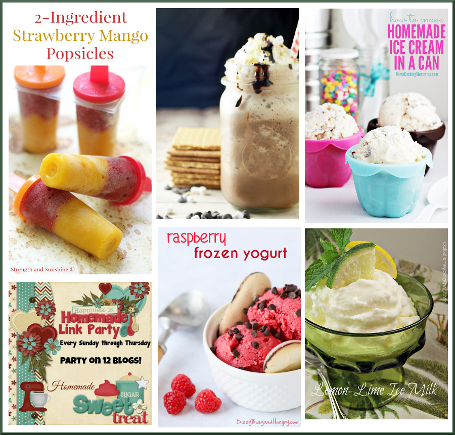 Welcome back to this week’s Happiness is Homemade Link Party! It’s August and this week’s party is all about trying to stay cool with all of these refreshing ideas. You might choose popsicles or ice cream or a refreshing frozen coffee drink to make. Be sure to check out this week’s features and the other awesome new posts from your hosts and fellow bloggers and have an awesome week ahead!