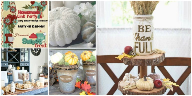 Happiness is Homemade: Autumn Home Decor Projects
