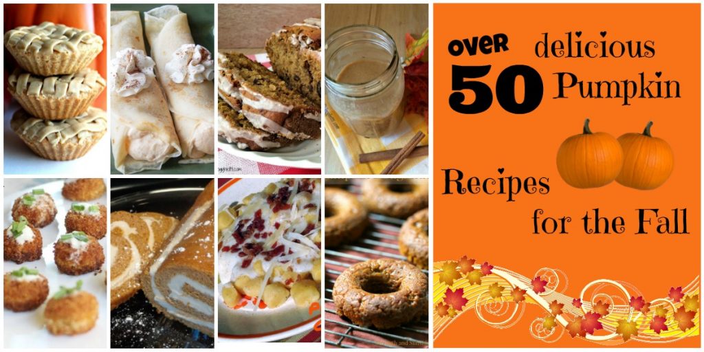 Get ready for fall with this mouthwatering round up of pumpkin recipes!  Recipes from breakfast and main dish recipes to cakes and cookies, not to mention breads and muffins, plus so many more delicious ways pumpkin can be used.