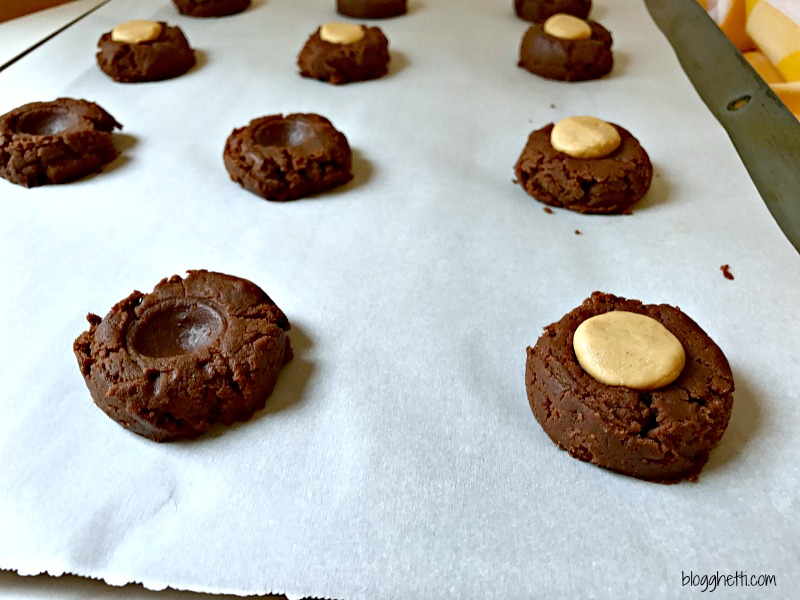 Buckeye Thumbprint Cookie dough