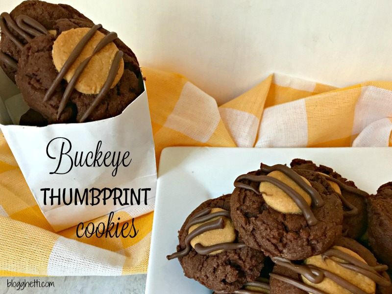 Buckeye Thumbprint Cookies