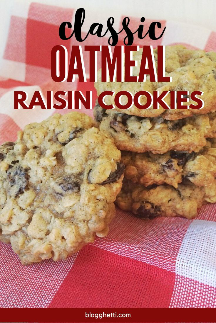 Classic Oatmeal Raisin Cookies