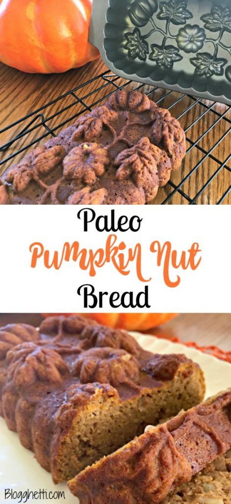 Celebrate fall flavors with this healthy and delicious Paleo Pumpkin Nut Bread. Made with almond flour, real pumpkin, and uses honey as the sweetener.