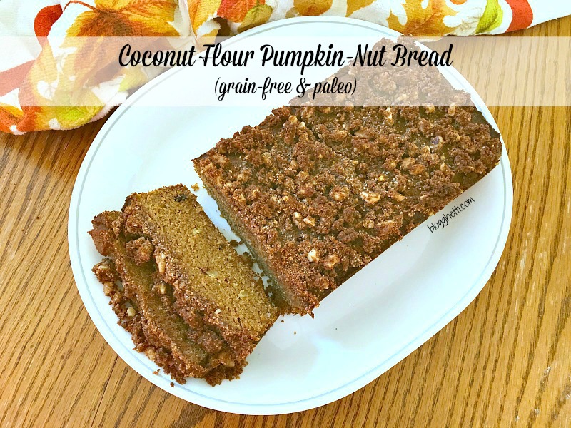 This healthy Coconut Flour Pumpkin Nut Bread is so delicious that unless you know what's in it, you won't believe it's good for you. It's also grain-free and Paleo.