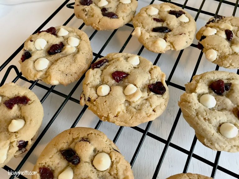 Soft & Chewy Cranberry White Chocolate Chip Cookies