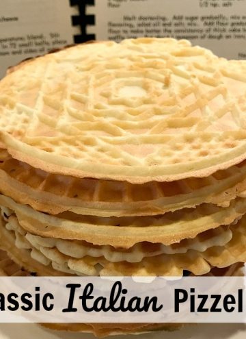 Classic Italian Pizzelles are delicate, thin, crisp, and wafer-like cookies. They are lightly sweet with plenty of the traditional anise flavor but vanilla pizzelles are just as delicious, if you're not a fan of anise.