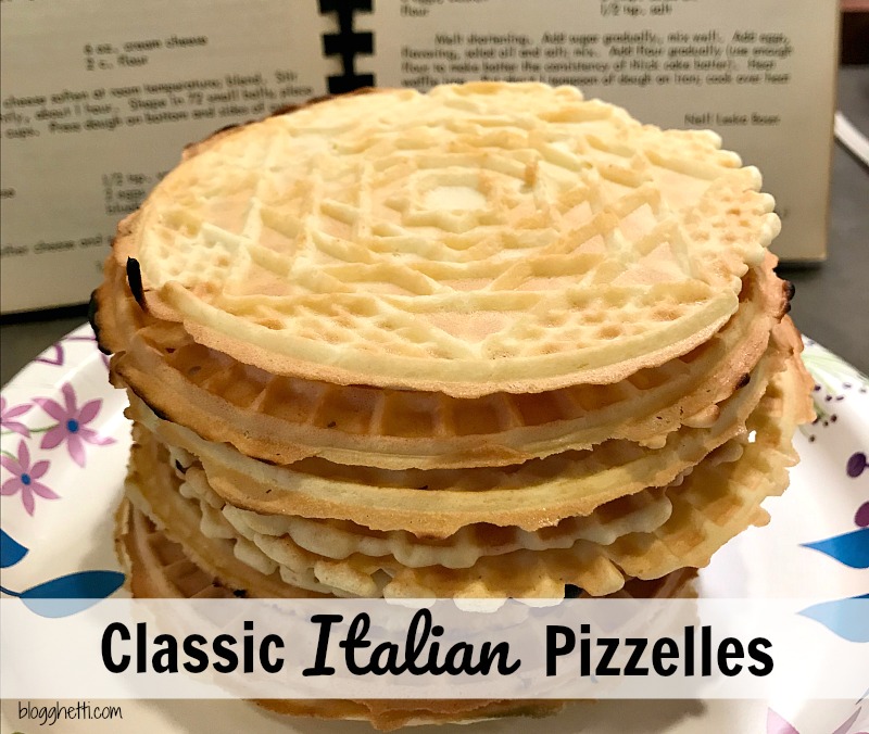 Classic Italian Pizzelles are delicate, thin, crisp, and wafer-like cookies. They are lightly sweet with plenty of the traditional anise flavor but vanilla pizzelles are just as delicious, if you're not a fan of anise.