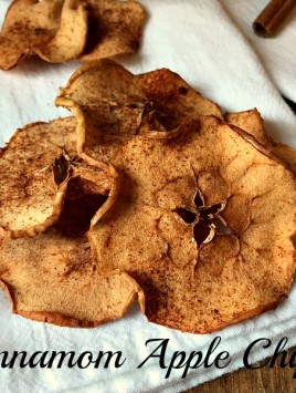 Crispy Baked Cinnamon Apple Chips are a simple and delicious snack idea for anyone. They're easy to make; just slice, sprinkle, and bake! 
