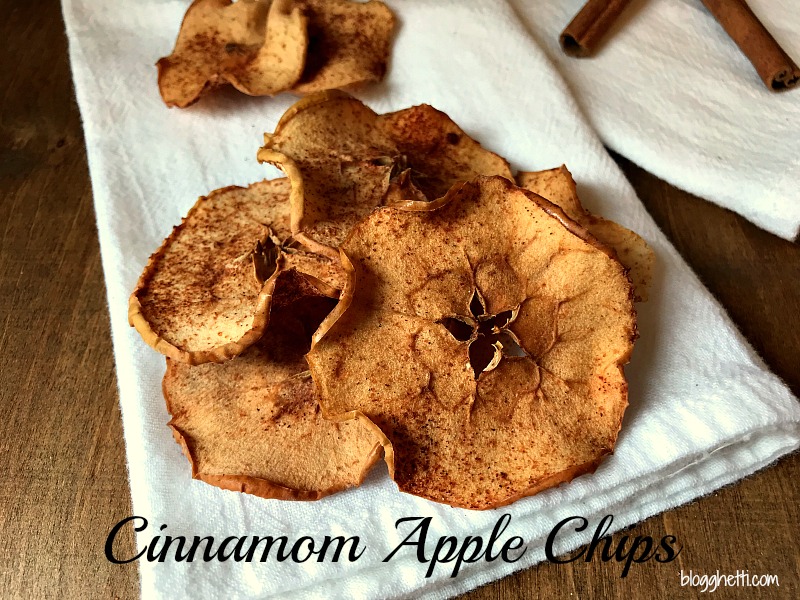 Crispy Baked Cinnamon Apple Chips are a simple and delicious snack idea for anyone. They're easy to make; just slice, sprinkle, and bake! 