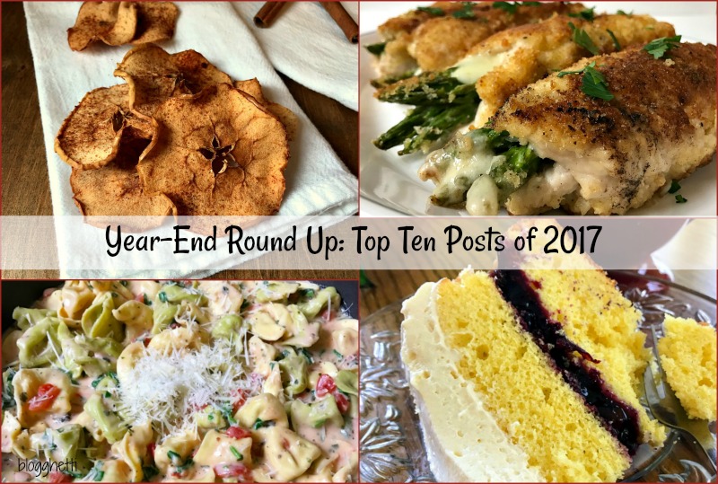 This is the year-end round up of the top ten posts of 2017 featuring what you loved about Blogghetti! Simple and delicious recipes and tips that make getting dinner on the table a snap.