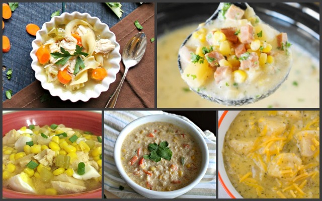 Here are 15 slow cooker soups to make dinner easy, save you time and can be ready with minimal prep and perfect for #NationalSoupMonth or any day of the year!