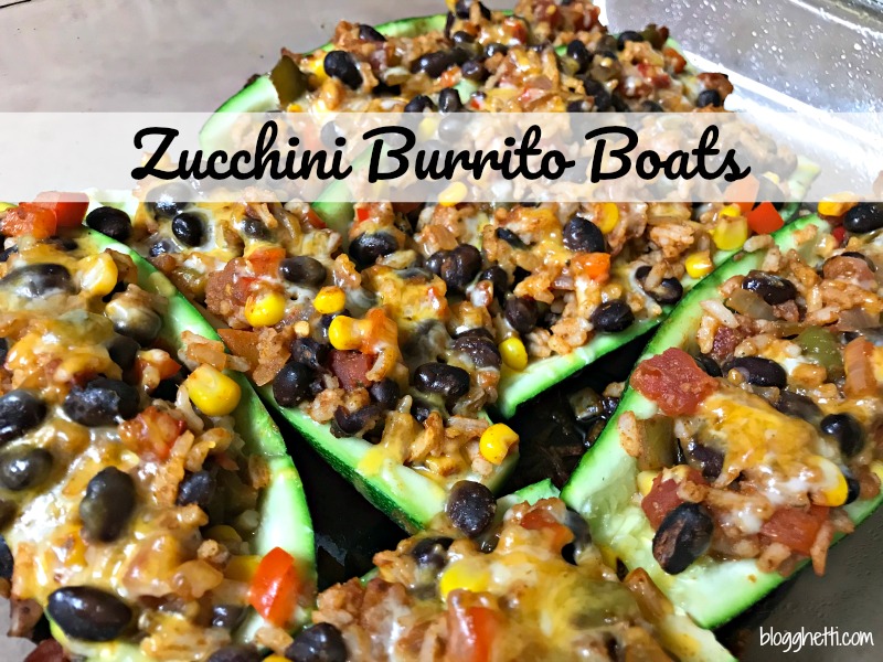 Zucchini Burrito Boats