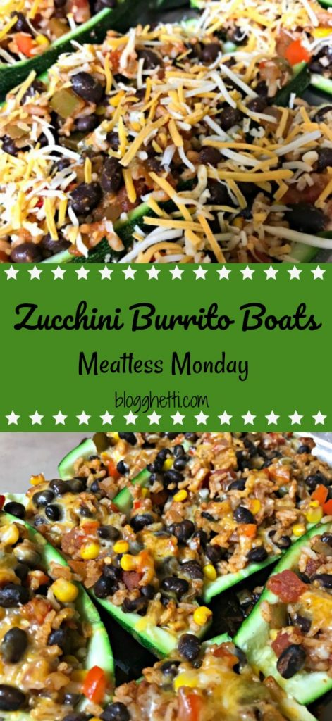 Zucchini burrito boats are so delicious and filling that you won't even notice that they're meatless. They are filled with your favorite salsa, black beans, and rice.