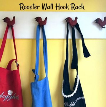 Rooster Wall Hook Rack