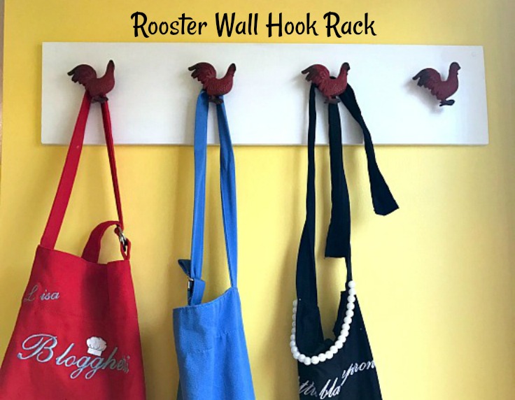 DIY Rooster Wall Hook Rack