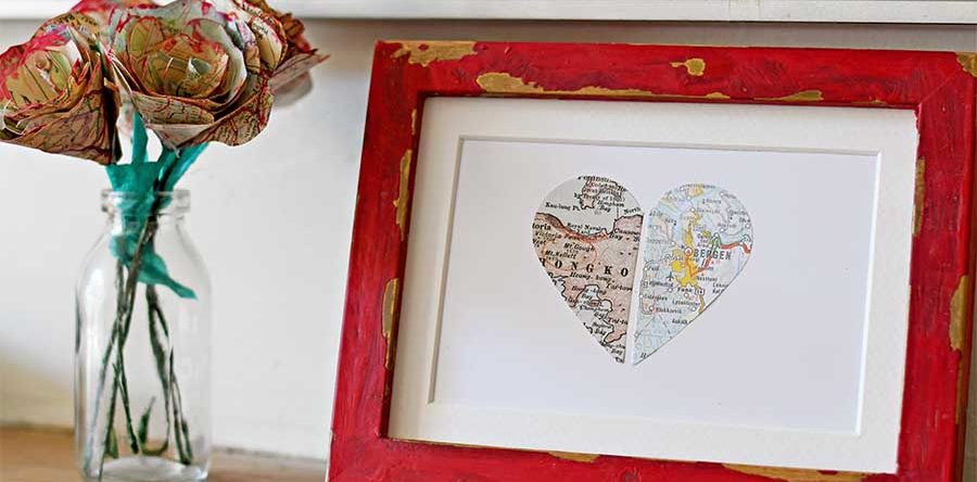 Personalized Map Heart Gift