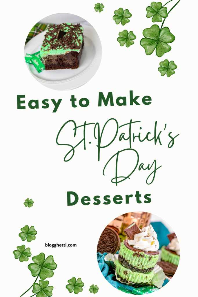 These 10 St. Patrick's Day Desserts are sure to please and are delicious enough to make anyone feel Irish for a day! What's a holiday without something sweet? The best part about this list is that the recipes are all easy to follow and even a couple that can get the kids in the kitchen with you.