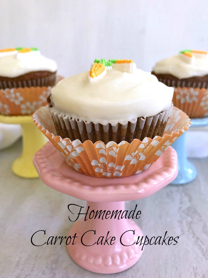 Homemade Carrot Cake Cupcakes