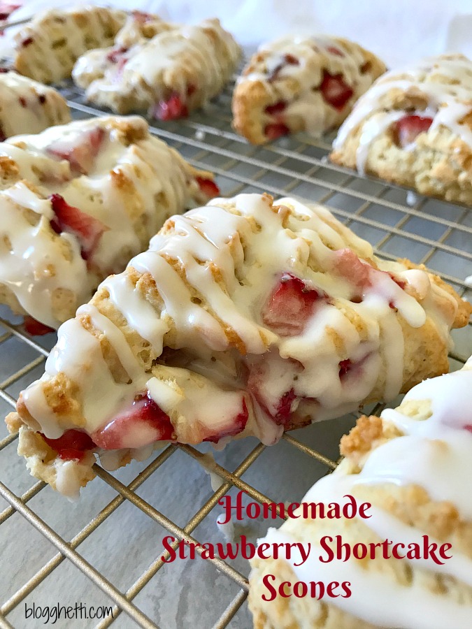 Homemade Strawberry Shortcake Scones