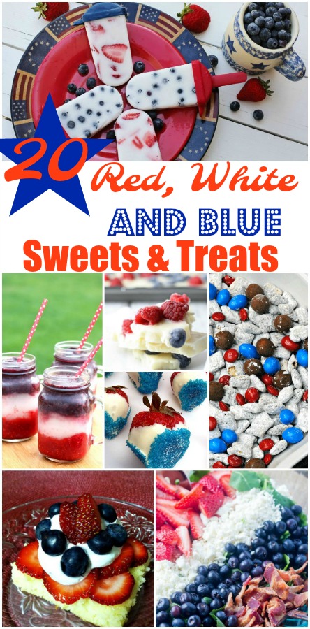 20 Red, White, and Blue Sweets and Treats