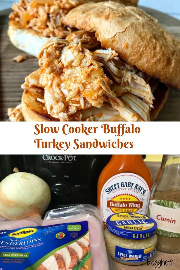 Slow Cooker Buffalo Turkey Sandwiches main