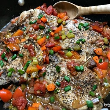 Braised Tuscan Pork Chops #Paleo and #GlutenFree
