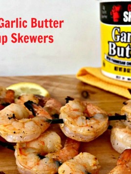 Garlic Butter #Grilled #Shrimp Skewers