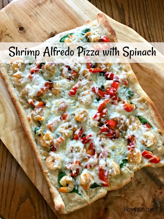 Shrimp alfredo deals with spinach