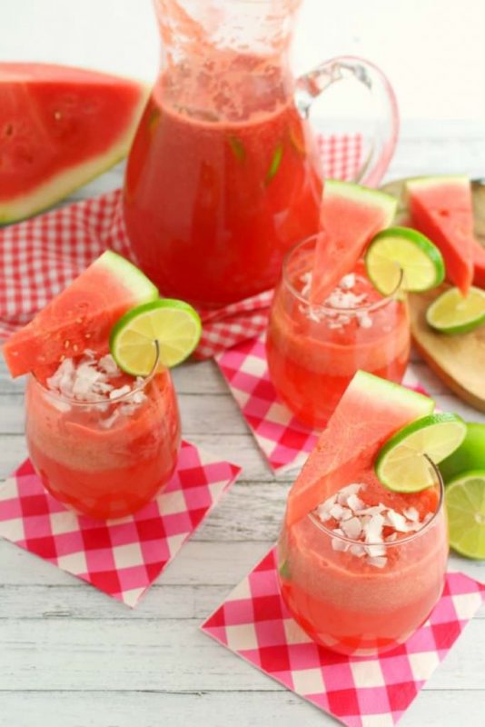 Watermelon Coconut Rum Punch