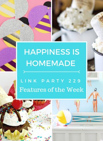 Happiness is Homemade Link Party 189. A place to share great DIY, crafts, home decor, holiday inspiration, recipes and get wonderful ideas for your home. #HappinessIsHomemade #LinkParty #homemade #DIY #Recipes