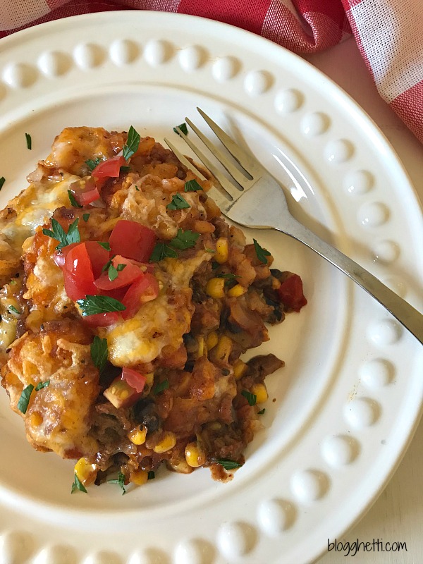 Easy Tator Tot Taco Casserole