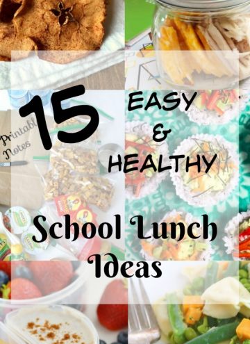 15 Easy and Healthy School Lunch Ideas