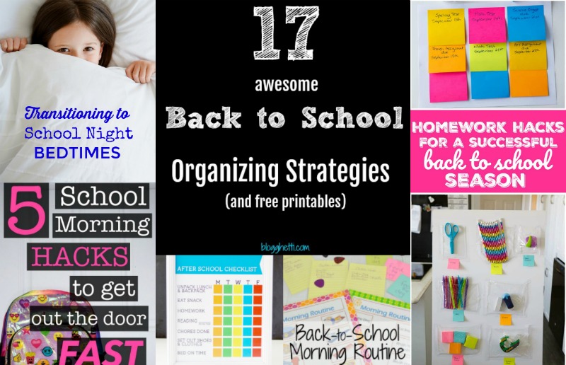 17 Awesome Back to School Organizing Strategies plus Printables feature