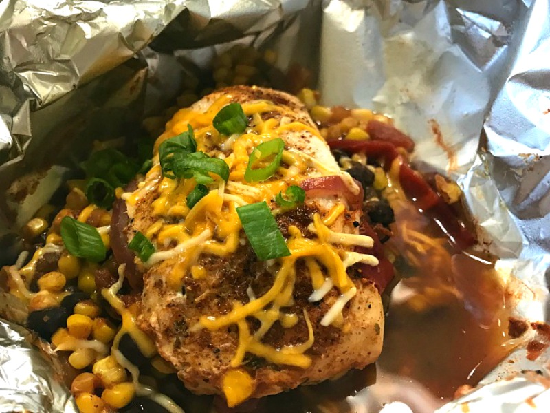 Tex-Mex Chicken Foil Packet Recipe #PinterestChallenge