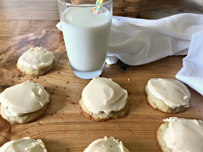 Soft Frosted Banana Nut Bread Cookies