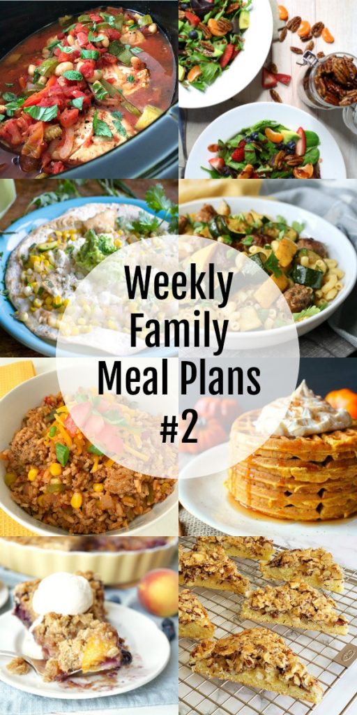 Weekly Family Meal Plans #2