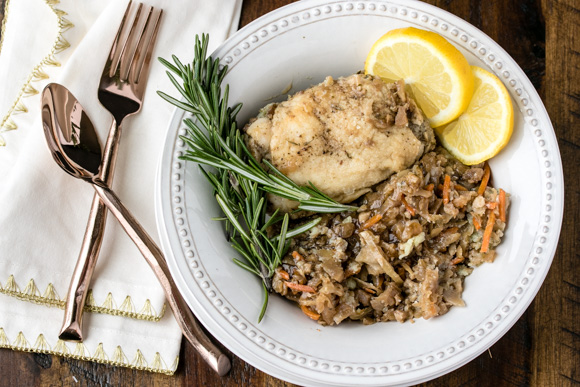 Easy Crockpot Chicken & Cabbage from Clean Eating Kitchen