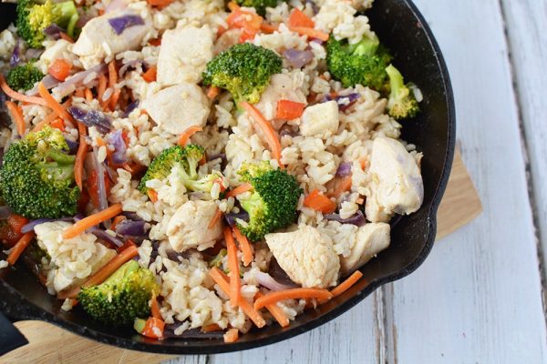 Ginger Chicken Recipe with Veggies and Rice - A Magical Mess