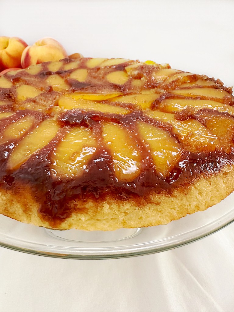 Easy Homemade Peach Upside-Down Cake Recipe