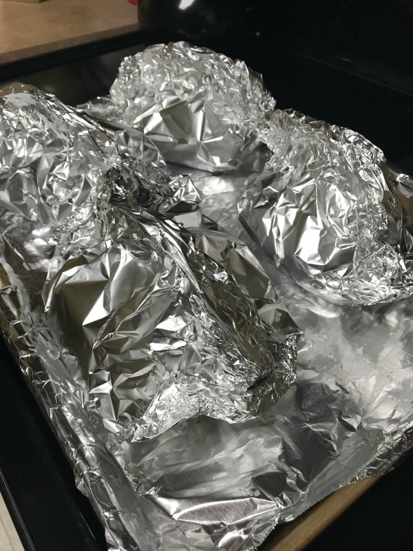 Chicken and Potato Fajita Foil Packs - ready to bake