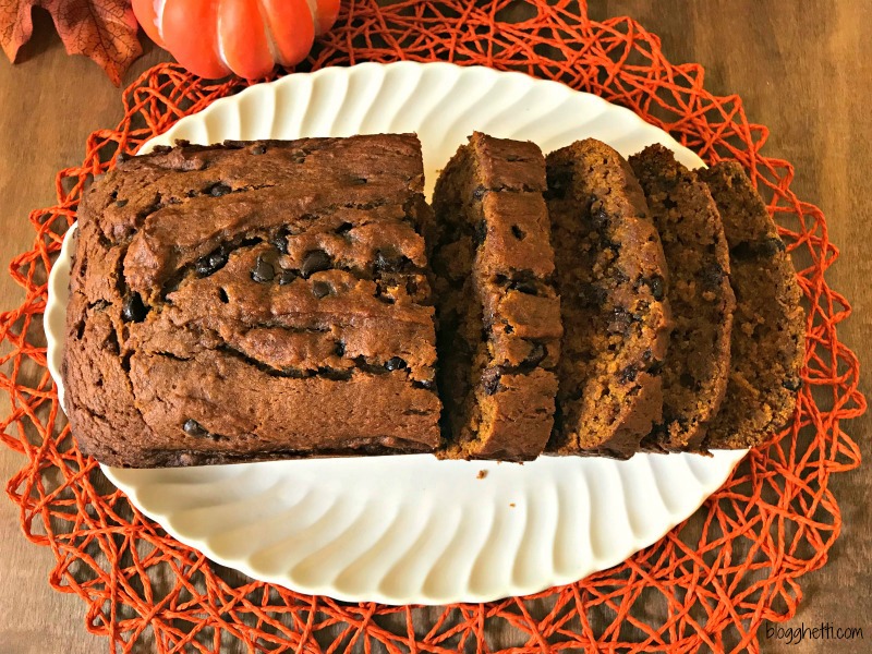 Pumpkin Chocolate Chip Bread