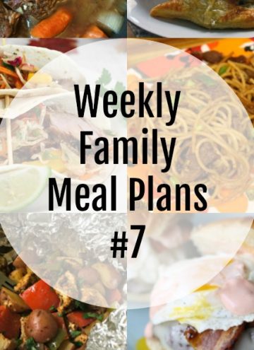 Weekly Family Meal Plans #7 - square