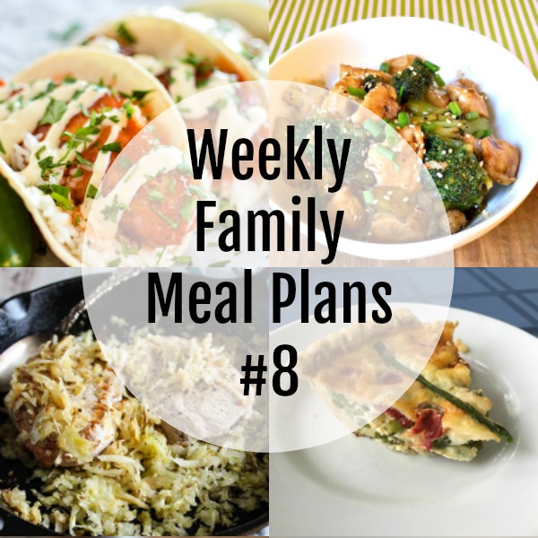Weekly Family Meal Plan #8 | Blogghetti