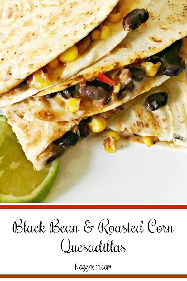 Black Bean and Roasted Corn Quesadillas