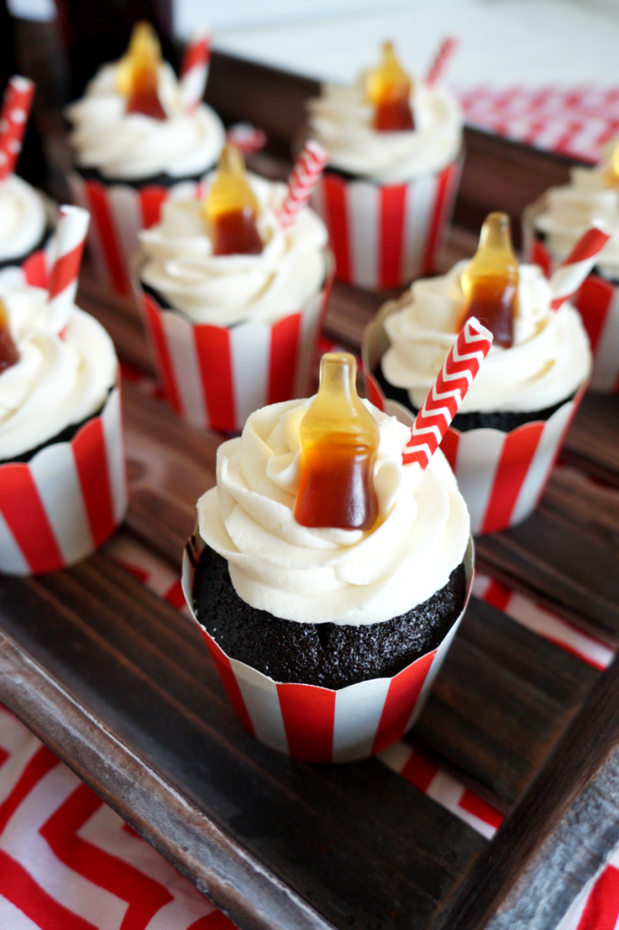 Chocolate Coca Cola Cupcakes from The Baking Fairy