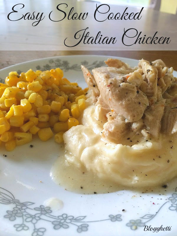 Easy Slow Cooked Italian Chicken from Blogghetti