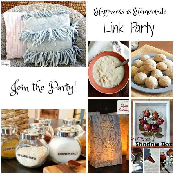 It’s time for Happiness is Homemade Link Party and we’re so glad you’re joining us! We’ve got the best recipes, DIY projects, crafts, home decor ideas, and so much more.